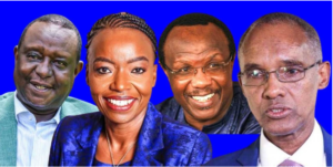 From Left: President Ruto's advisers Henry Rotich, Monica Juma, David Ndii and Ali Mohamed. File | Nation Media Group