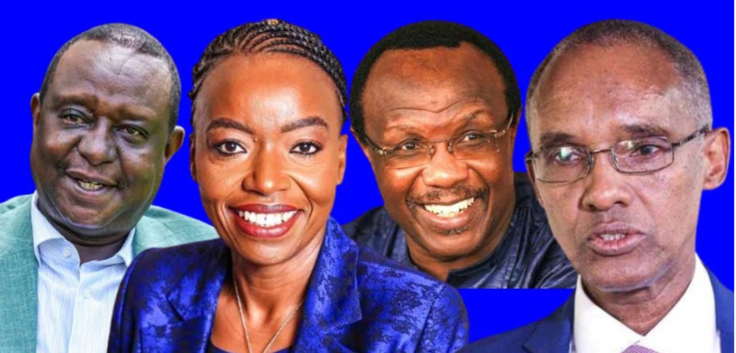 From Left: President Ruto's advisers Henry Rotich, Monica Juma, David Ndii and Ali Mohamed. File | Nation Media Group