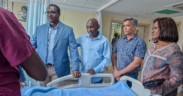 Education CS Julius Ogamba visited the victims alongside TSC Chairperson Dr. Jamleck Muturi, Acting CEO of TSC Evaleen Mitei, and KUPPET SG Akello Misori. PHOTO/Ogamba X.