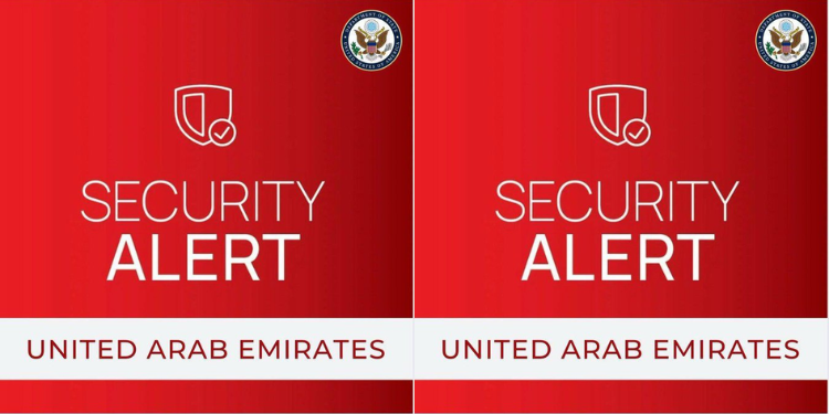 U.S. Mission to the United Arab Emirates has issued a security alert to American citizens in Dubai and across the UAE. PHOTO/ U.S. Mission to the UAE X.