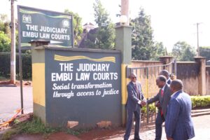 Main entrace of Embu High Court. PHOTO/Judiciary 