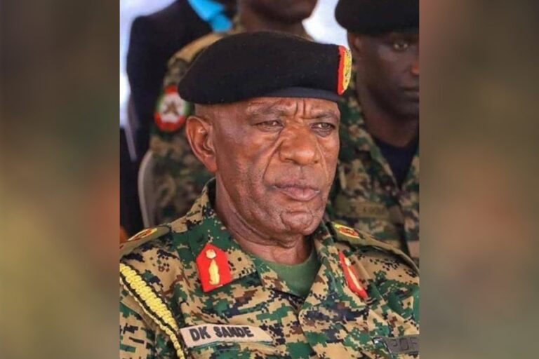 Uganda People’s Defence Forces (UPDF) Armoured Division Commander, Maj. Gen. Deus Sande. PHOTO/Courtesy