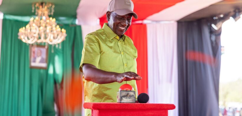 President William Ruto during the NYOTA Capital Disbursement event at Mandera Stadium on Thursday, February 12, 2026.PHOTO/@WilliamsRuto/X