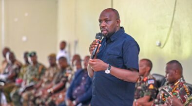 Interior CS Murkomen addressing a security meeting in Isiolo on Tuesday, February 3, 2026.PHOTO/@kipmurkomen/X.