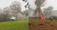 A helicopter crashed and burst into flames in Chepkiep, Mosop Sub-county, Nandi County, on Saturday, February 28, 2026, with early reports indicating that it was carrying five passengers at the time of the crash.