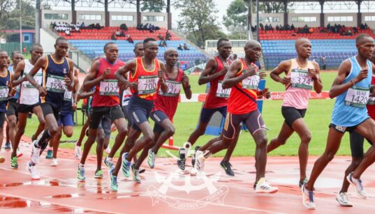 Athletes in a Past Event at a Stadium in Kenya. PHOTO/ File