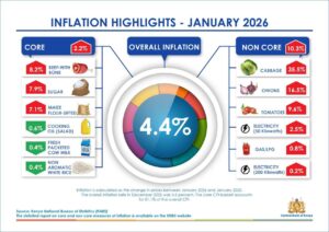 A Chart Showing Some Of The Commodities Whose Prices Saw a Surge and Plunge. PHOTO/ KNBS 