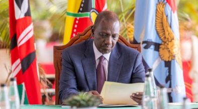 President William Ruto during a meeting wothbSouth Sudan Presidential Special Envoy Tut Gatluak Manime, State House Nairobi. PHOTO/PCS