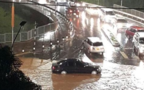 Heavy rainfall disrupting movement for motorists in Nairobi PHOTO/The Standard