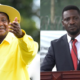 A photo collage of President Yoweri Museveni of Uganda and opposition leader Bobi Wine. PHOTO/Museveni X/NUP.