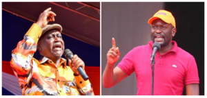A collage of ODM party leader Oburu Odinga and former secretary general Edwin Sifuna. PHOTO/Courtesy