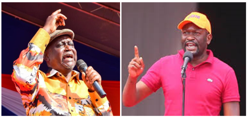 A collage of ODM party leader Oburu Odinga and former secretary general Edwin Sifuna. PHOTO/Courtesy