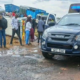 Police vehicle at Salama are in Makueni County along the busy Mombasa–Nairobi highway. PHOTO/UGC.
