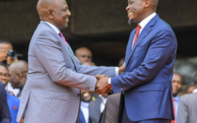 President William Ruto and Nairobi Governor Johnson Sakaja during a past event. PHOTO/Courtesy