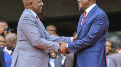 President William Ruto and Nairobi Governor Johnson Sakaja during a past event. PHOTO/Courtesy