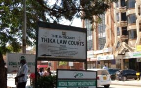 THIKA LAW COURTS SIGN-POST. Photo/Courtesy