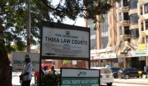 THIKA LAW COURTS SIGN-POST. Photo/Courtesy