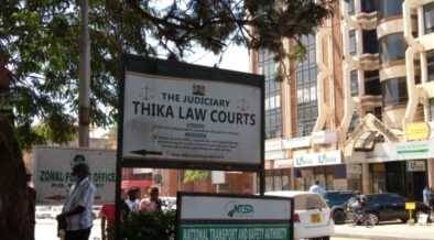 THIKA LAW COURTS SIGN-POST. Photo/Courtesy