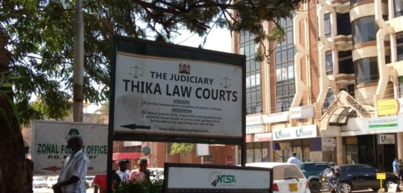 THIKA LAW COURTS SIGN-POST. Photo/Courtesy