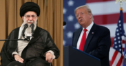 A photo collage of US President Donald Trump and Iran Supreme Leader. PHOTO/Courtesy.