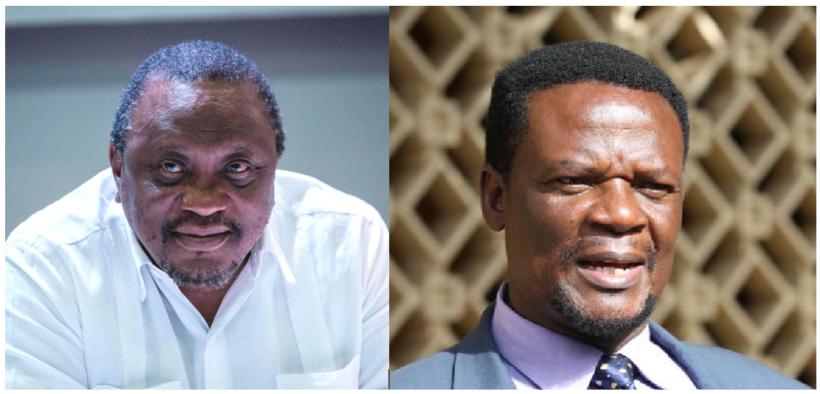 Former President Uhuru Kenyatta (left) and Sirisia MP John Waluke (right).PHOTO/Collage by Hivileo.co.ke