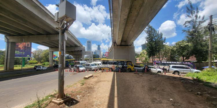 a section of Uhuru Highway