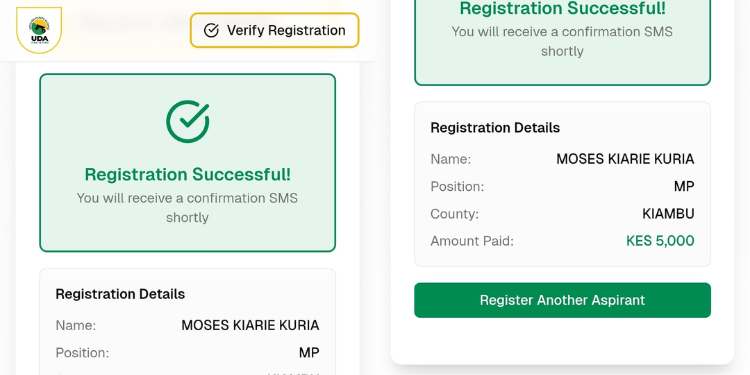 Former CS Moses Kuria has registered as a UDA contestant for the Gatundu South MP in 2027. PHOTO/Kuria X.