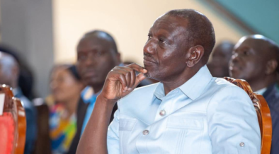 President William Ruto pictured in PEFA Church Gikomba PHOTO/Ruto/FB
