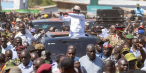 President William Ruto while engaging with Kisumu residents in Kondele about key developments and state of the nation PHOTO/Ruto/FB