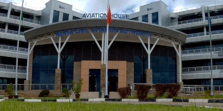 The image shows KCAA Building office headquarters PHOTO/KCAA/File