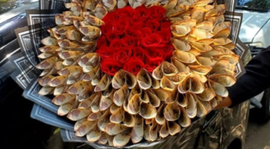 Bouquet of Money Of A Thousand Notes Kenyan Shillings. PHOTO/ File