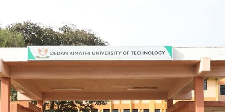 Picture of the gate of Dedan Kimathi University of Technology PHOTO/Account/File