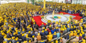 Picture of President Ruto addressing USA aspirants in StateHouse PHOTO/Ruto/FB