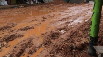 A picture of a damaged road in Nakuru PHOTO/L.O/X
