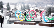 Photo taken in front of the Milan Cortina Winter Olympics and Paralympics rings PHOTO/Andrew Medichini/AP