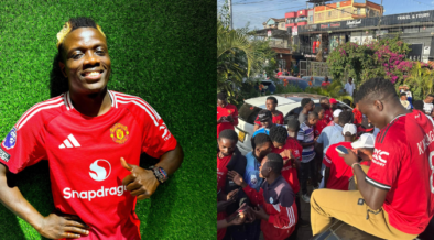 A collage photo of Masagara and his fellow fans after watching the game PHOTO/Masagara/Fb