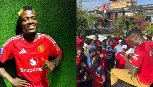 A collage photo of Masagara and his fellow fans after watching the game PHOTO/Masagara/Fb