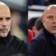 Collage photo of Manchester City's manager Pep Guardiola and Liverpool's manager Arne Slot PHOTO/Clubs Accounts