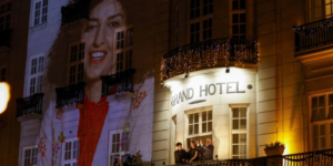 Laureate Mohammadi murial at the Grand Hotel in Central OsloPHOTO/NTB/AFP