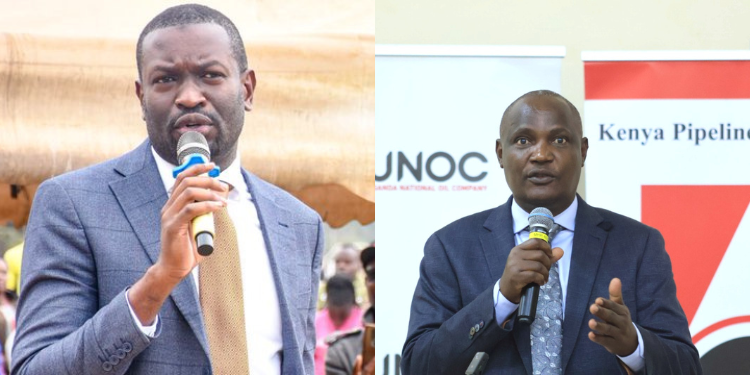 Collage photo of ODM Secretary General Edwin Sifuna and Treasury CS John Mbadi PHOTO/Accounts/X