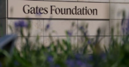 The image shows the nameplate for the Bill Gates Foundation PHOTO/File