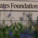 The image shows the nameplate for the Bill Gates Foundation PHOTO/File