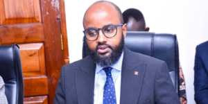 Kenya Red Cross Secretary General Dr Idris Ahmed during a partnership discussion PHOTO/ACC/FB