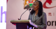 KUCCPS CEO Dr Agnes Wahome during opening remarks about career pathways at KICC PHOTO/KUCCPS/FB