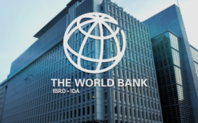 The image displays the exterior and logo of World Bank PHOTO/File