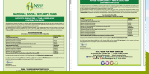 NSSF notice to its employers concerning the new 2026 monthly deductions PHOTO/MyGov