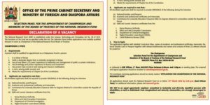 The Office of Prime Cabinet Secretary has announced vacancy for the National Research Fund position PHOTO/MyGov