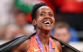 Faith Kipyegon during Olympics PHOTO/Kipyegon/X