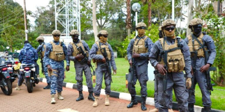 Anti-terror police during patrol PHOTO/File