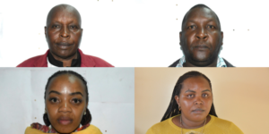 Images of the four NG-CDF Officials from Gatundu North who were arrested by the EACCPHOTO/EACC